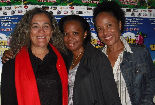 Patricia Miranda, Leticia Achils y Lorraine Washington